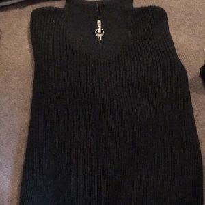 Barbour half zip lambswool sweater